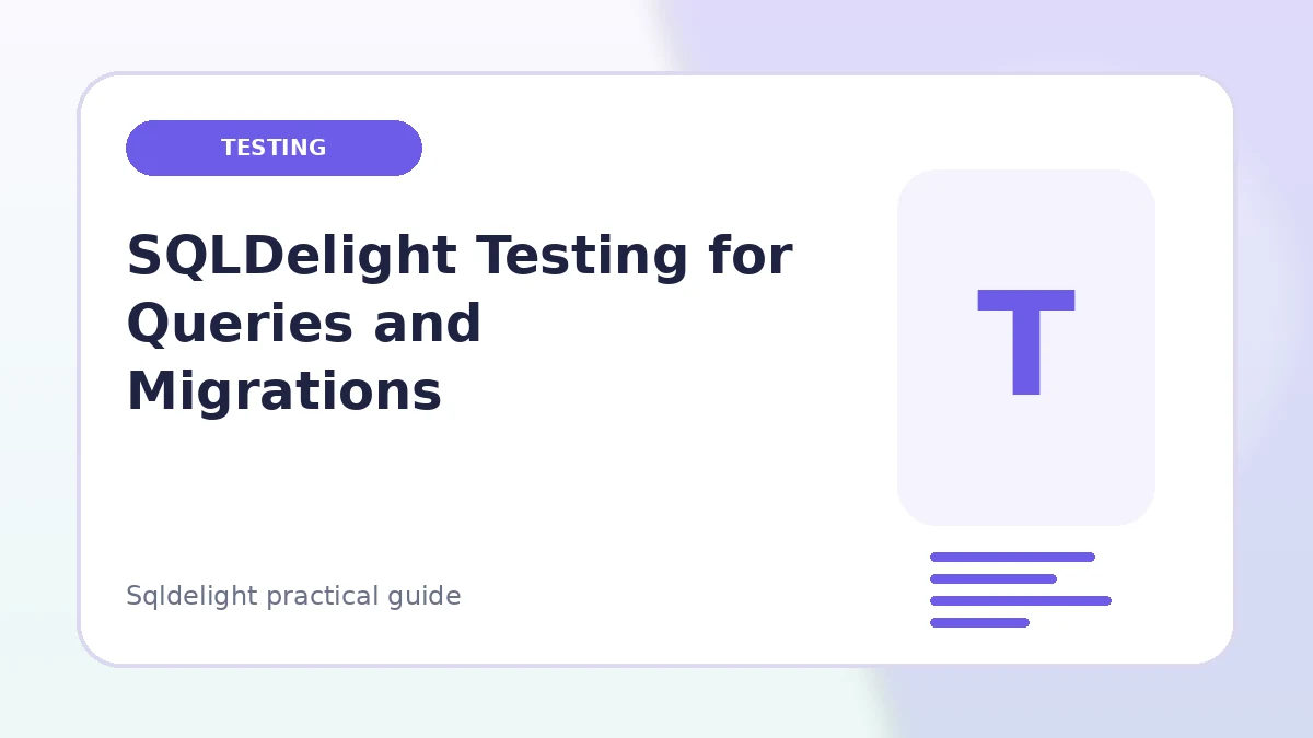SQLDelight testing guide feature image